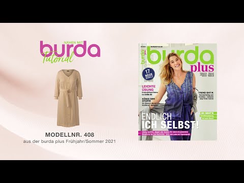 [Nähtutorial] Nähen mit burda! Hübsches Hemdblusenkleid 408 aus burda plus #1/21
