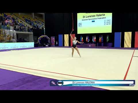 Di Lorenzo  VALERIA EST 🎀 24th Irina Deleanu Cup 2025 FIG Juniors Ribbon Estonian Gymnastics Federa