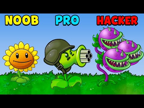 NOOB vs PRO vs HACKER - Plants vs. Zombies