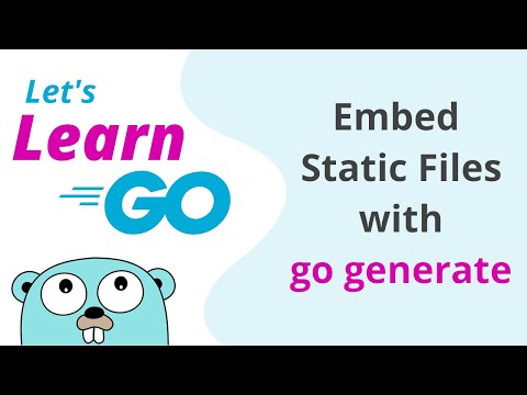 Embed static assets in binary with Go Generate