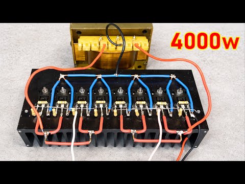 DIY Poweful Ultra Inverter 12V auf 220V 6 MosFET, kein IC, einfacher Stromkreis