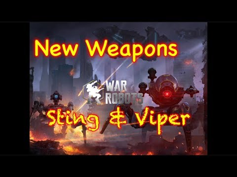 War Robots NEW Corrosion Weapons Sting & Viper - WR Test Server Gameplay