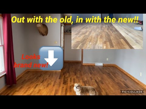 HOW TO REFINISH OLD WOOD FLOORS!! | DIY | EASY 3 STEP
