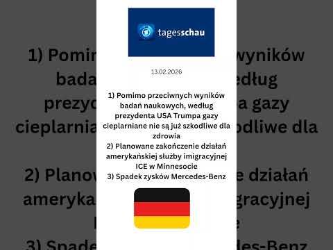 Niemiecki dziennik telewizyjny @Tagesschau 12 lutego