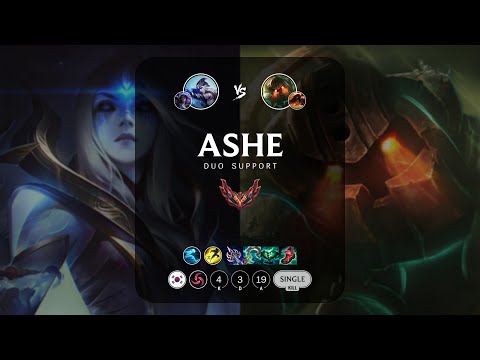 Ashe Support vs Nautilus - KR Grandmaster Patch 13.15