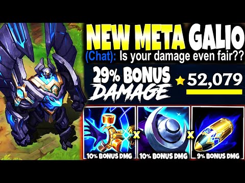 I BROKE HIGH ELO with this NEW META GALIO Season 13 Build ~ x29% BONUS DAMAGE - League of legends