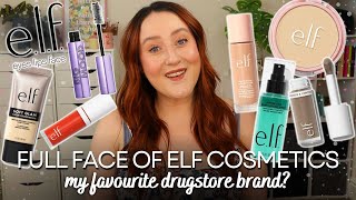 FULL FACE OF *ELF COSMETICS* The Best Cruelty Free Drugstore Makeup Brand Halo Glow & Camo CC Review