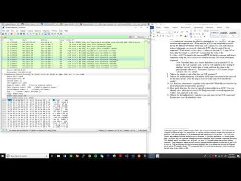 Matt Danielson CS457 Wireshark TCP Lab