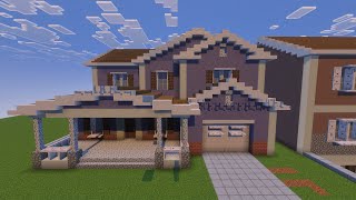 How To Build A Suburban House 🏠 In Minecraft Tutorial 788