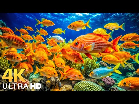 Under Red Sea 4K - Stunning Coral Reefs, Exotic Marine Life & Relaxing Ocean Sounds - 4K Video #2