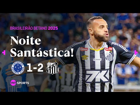 GUILHERME BRILHA, SANTOS VIRA NOS MINUTOS FINAIS E CALA MINEIRÃO LOTADO! | CRUZEIRO 1X2 SANTOS