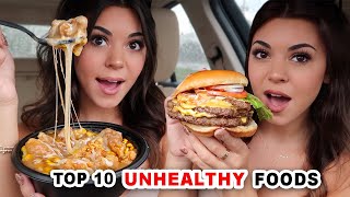 Eating the TOP 10 Most Unhealthy Fast Foods in America!