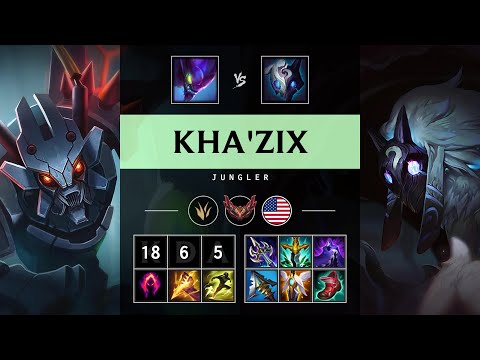 Kha'Zix Jungle vs Kindred - NA Grandmaster Patch 25.19