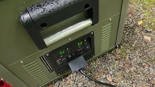 ICECO VL75ProD Olive 12V Heavy Duty Metal 79.2QT Fridge Freezer