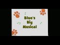 Blues Clues Blues Big Musical Teaser VHS And DVD Trailer In Percy