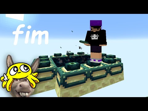 minecraft num bloco só, episódio final (+minha burrada)