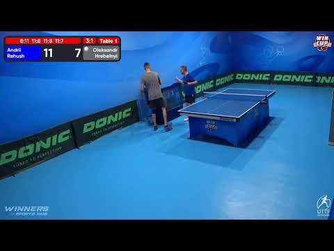 08:30 Andrii Rehush 3 - 1 Oleksandr Hrebelnyi West 1 WIN CUP 15.11.2022 | TABLE TENNIS WINCUP