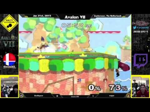 Avalon VII - Deathgazer (Falco) vs reaper (Marth) - SSBM Singles Losers R9