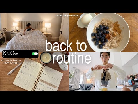 getting back into routine | 6AM-9PM, how to get back on track, build healthy habits, soft reset