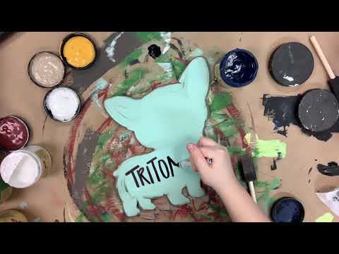 Corgi Dog Craft Shape Painting Step by Step Video Tutorial