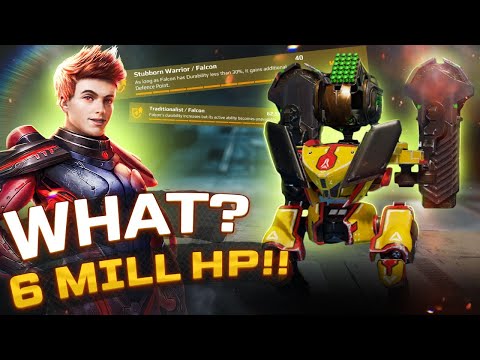 LOL! Unstoppable! MK3 T FALCON 6,000,000 HP w/ New Durability Extender | War Robots 8.5 Gameplay WR