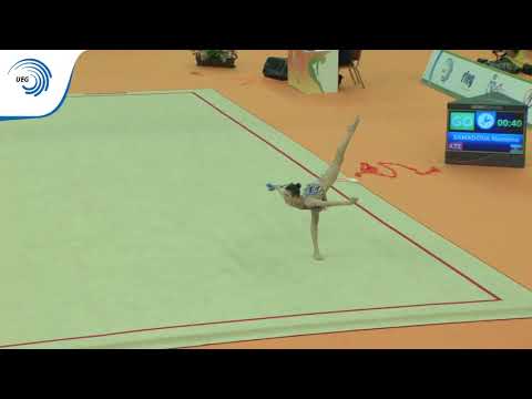 Narmina SAMADOVA (AZE) - 2018 Rhythmic Europeans, junior clubs final
