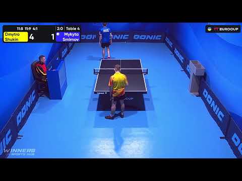 18:00 Dmytro Shukin - Mykyta Smirnov 18.10.2023 TT Euro.Cup Ukraine  Master. TABLE 4