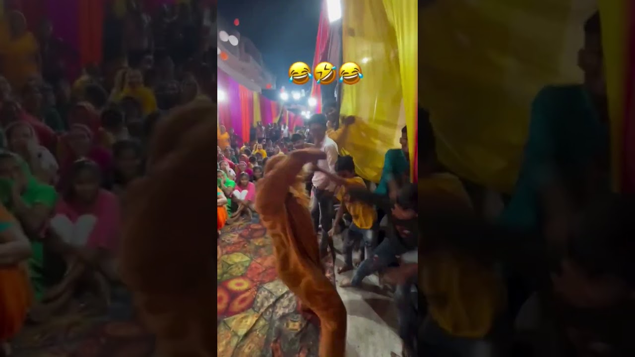 jagran main ladai 🥳😂😂😂.               #jaishreeram #jagran #funny #video #viralvideo