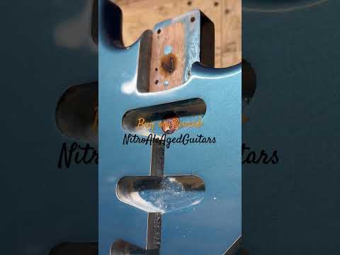 Lake Placid Blue Nitro Finish Guitar Body - Watch all the pics: It's 100% MADE IN ITALY image 12