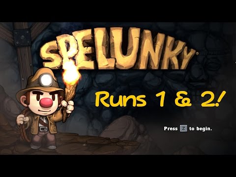 Spelunky Runs 1 & 2 - Professional Gaming in The Making!