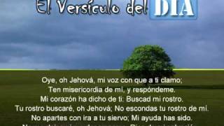 Miniatura del video: El versiculo del dia .com - Salmos 27 v7-9