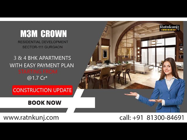 18sqft 4bedroom for sale M3M Crown Phase 1in Sector 111 Gurgaon