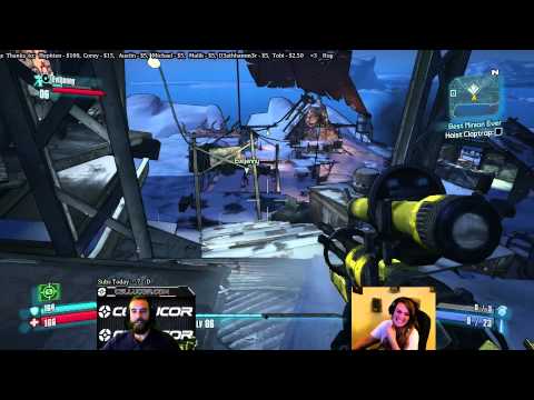 Bajheera - BORDERLANDS 2 w/ Jenny (Part 2): Fighting Captain Flynt! :O