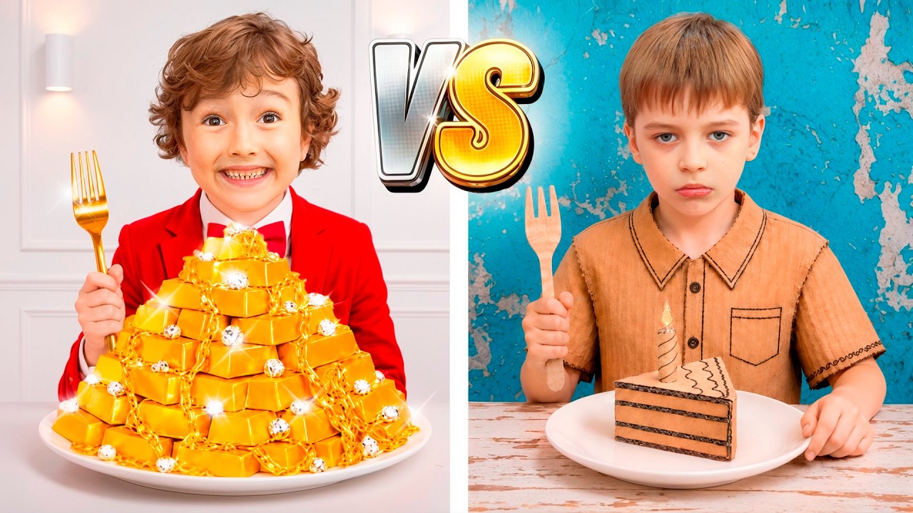 Rich vs Poor Kindergarten Challenge for Kids