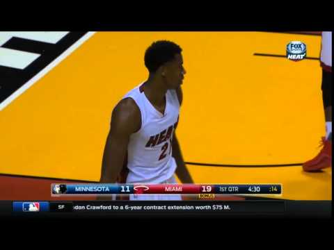 Hassan Whiteside's Incredible Block to Bjelica
