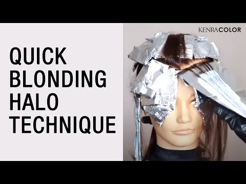 Quick blonding halo technique & tips on salon...