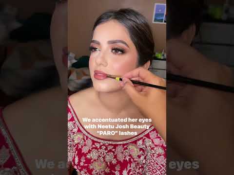 THE MOST BEAUTIFUL TIMELESS BRIDAL MAKEUP LOOK! 😍 Using Neetu Josh Beauty “Paro” lashes