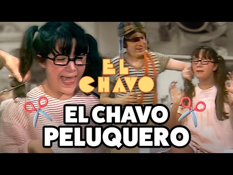 El Chavo cuts Chilindrina's pigtails | El Chavo del 8
