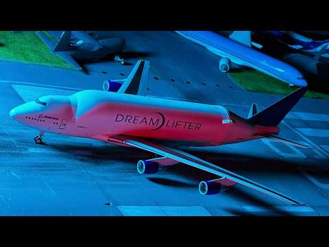 Massive Airport Crash- Stop Motion Animation (Boeing Dreamlifter, A400M, A350)
