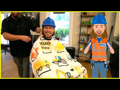 Handyman Hal uses tools at Barber Shop | Hair Cuts for kids | Fun Videos for Kids