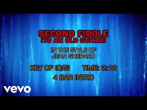 Jean Shepard - Second Fiddle (To An Old Guitar) (Karaoke)