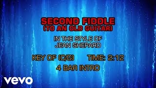 Jean Shepard - Second Fiddle (To An Old Guitar) (Karaoke)