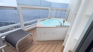 Gran Aurea Suite cabin on MSC Seaside with jacuzzi! Sleeps up to 4 guests!