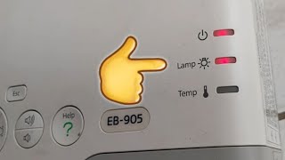 Troubleshooting EB-905 Epson Projector Blinking Red Lamp No Display | Service Proyektor Epson EB905