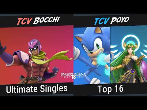 SAU18: Top 16 - TCV| Bocchi (Cap. Falcon) Vs. TCV| Poyo (Palutena, Sonic) - Singles