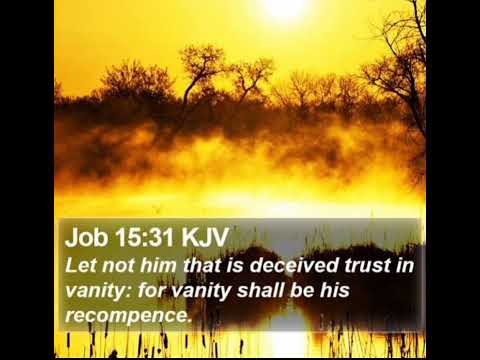 Bible Verse - Day 254 - JOB 15:31 KJV