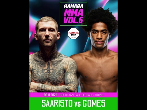 Mici Saaristo vs Leandro Gomes, Hamara MMA Vol.6, 9.11.2024. MMA Full Fight
