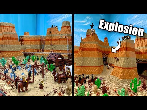 Animierte SPRENGUNG in der Goldmine! - LEGO Western Welt Update