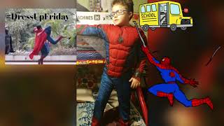 Download the video "Spiderman A.J. #shorts #spidermancostume #dressupfriday #halloween #spiderman #fridayfunday #dressup"