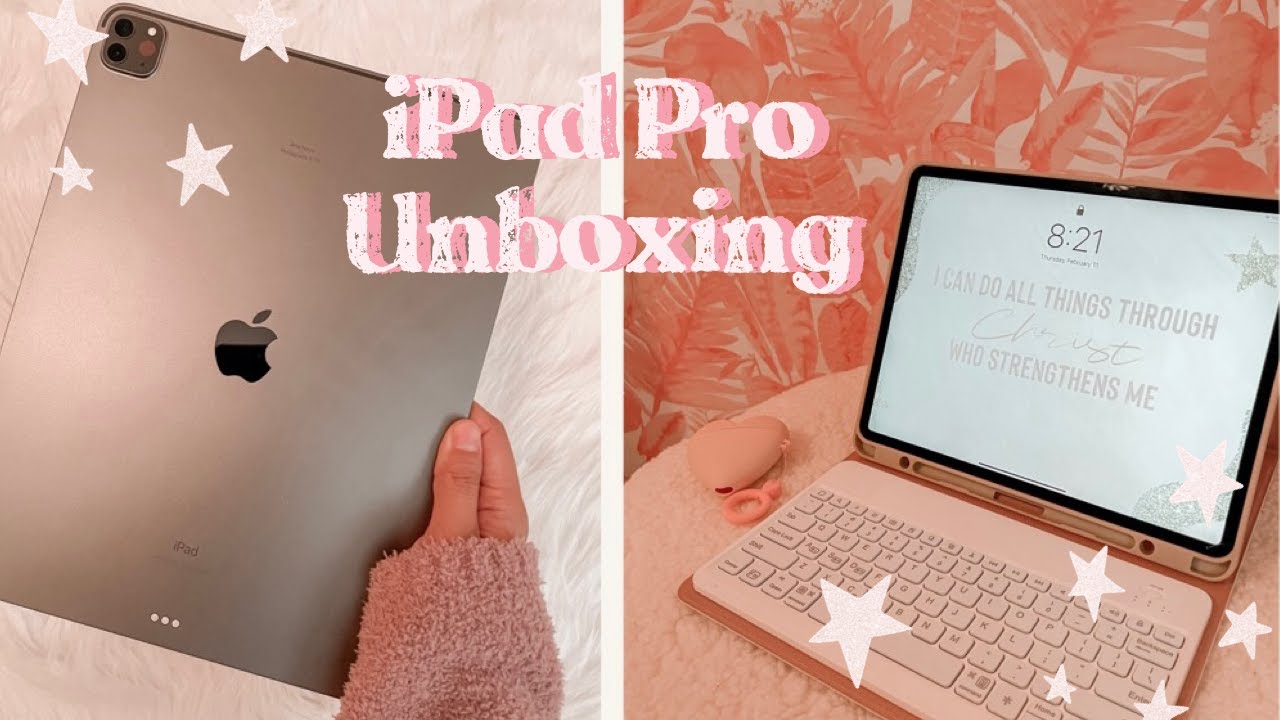 2021 iPad Pro 12.9" Unboxing | Case + Keyboard